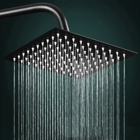 812 inch rainfall shower head stainless steel square round rain shower head pressurized big shower head