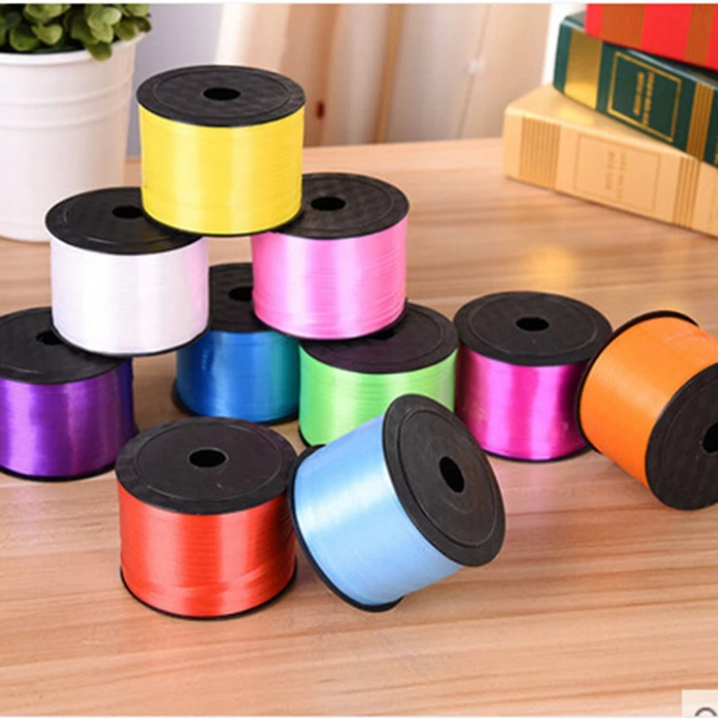 

Balloon Ribbon Valentine's Day Gift Wrapping Ribbon Rope Wedding Birthday Party Home Bedroom Decoration Supplies 0.5cm 100 Yards