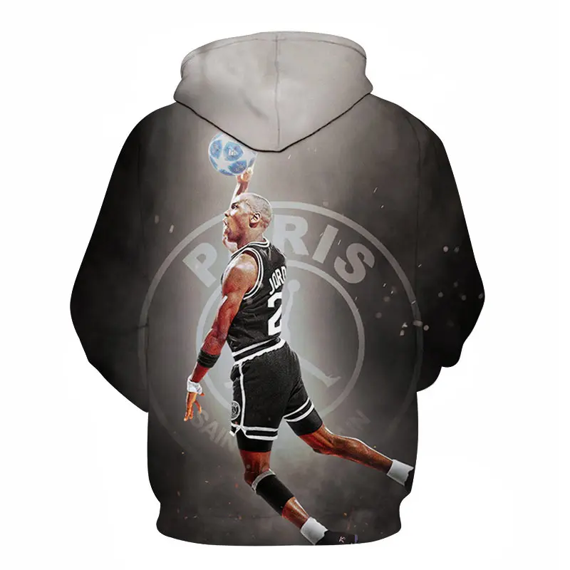 

The latest basketball sportswear 3D printing men's casual sports long-sleeved hoodie