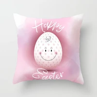 cute cartoon easter bunny eggs decorative throw pillows covers letters cushion cover sofa home decoration accessories for kids