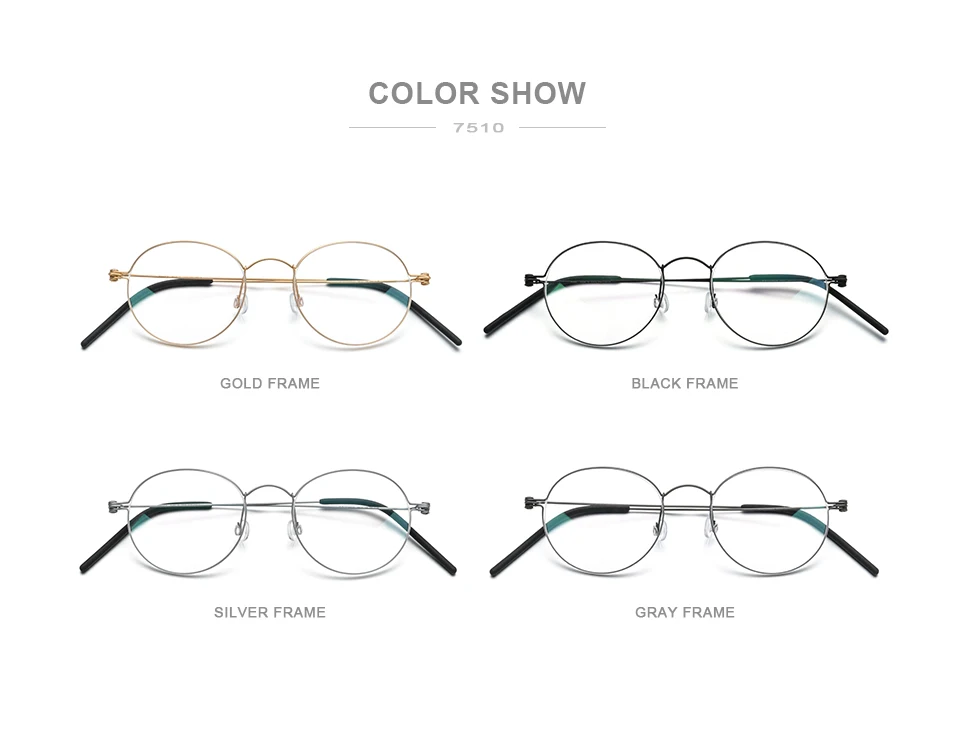 

Pure Titanium Round Glasses Frame Vintage Unisex Full Rim Optical Eyewear Ultralight Clear Lens Myopia Eyeglasses Spectacles