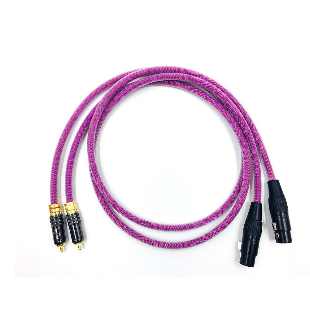 Colleimage HIFI RCA Male to Dual XLR Cable Hi-End Audio Audiophile CD DVD player Speaker Cables | Электроника