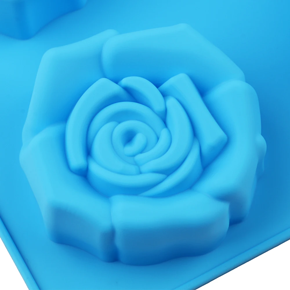 Силиконовая форма для мыла в форме цветка розы Инструменты выпечки Формы кексов