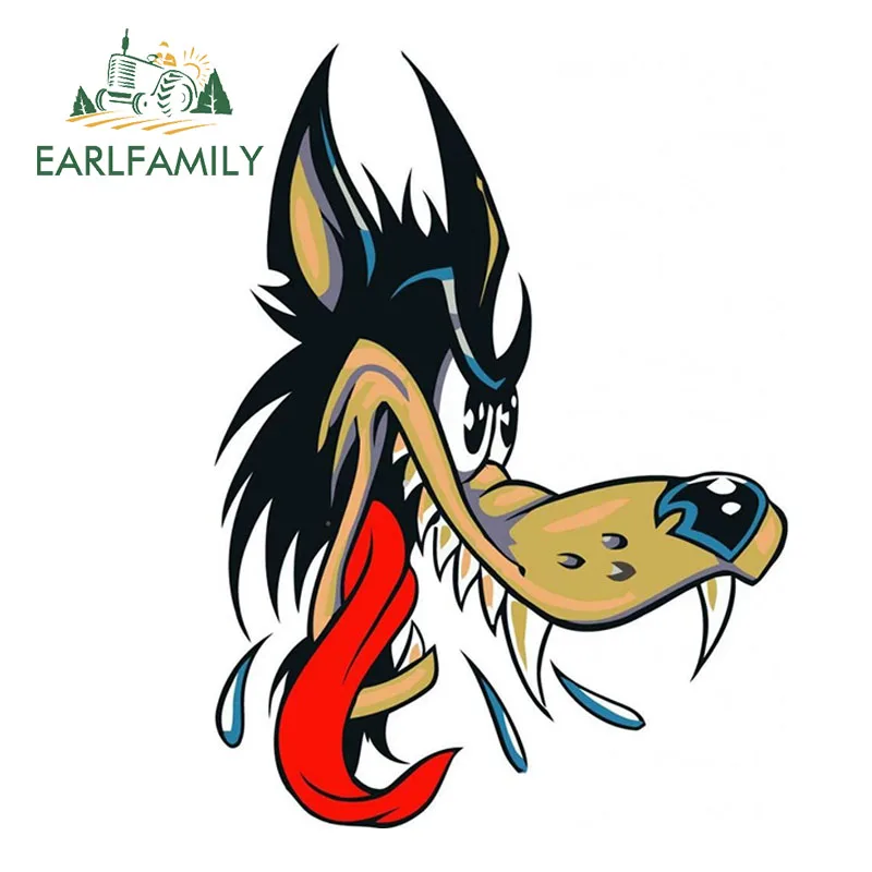 EARLFAMILY 13 см x 9 5 забавные большие плохие наклейка волк наклейки на виниловые машину