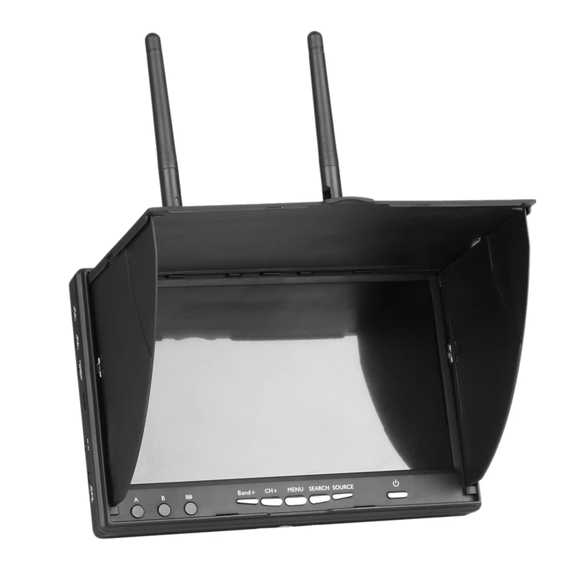 5.8G 48CH 7 Inch 800 x 480 FPV Monitor Build-In Battery Without DVR for Racing RC Drone | Электроника