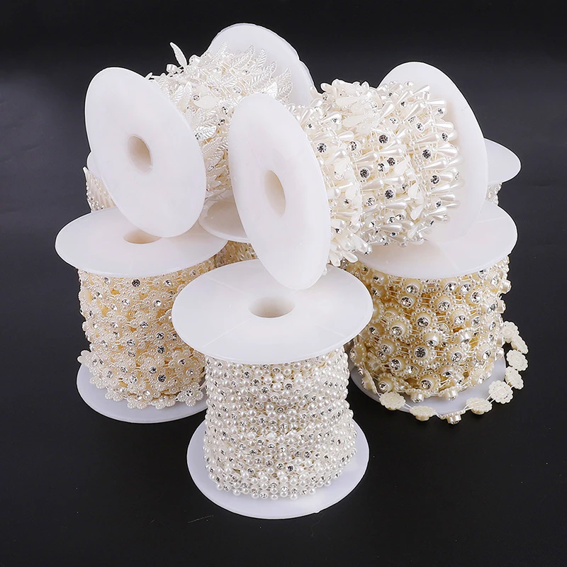 Новинка Pave ABS с жемчугом кристаллами бисером веревкой DIY ремесло украшение