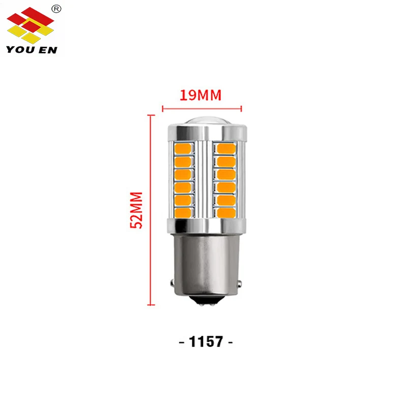 YOUEN 1157 P21/5 Вт BAY15D супер яркий 33SMD 5630 5730 светодиодный авто тормоз светильник тумана