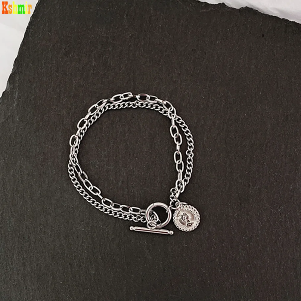 

Kshmir Bohemian Geometric Multi-layered Bracelet and Bracelet Charm Adjustable Lasso Bracelet Set for Women's Jewelry Gifts Punk