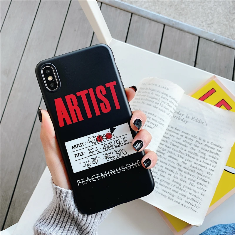 Стильный чехол G dragon peaceminusone x Fragment flower для iPhone 11 pro 8 7 Plus X XS MAX XR ins, корейский мягкий силиконовый чехол - Цвет: 4