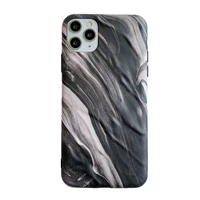 shockproof earphone shell soft silicone marble mobile phone cases for iphone 11 pro max black gray case ins popular iphone 11