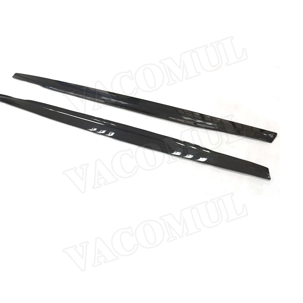 

Carbon Fiber Side Skirts Apron Door Lip Cover For Porsche Panamera 970 2014 2015 2016 Car Styling