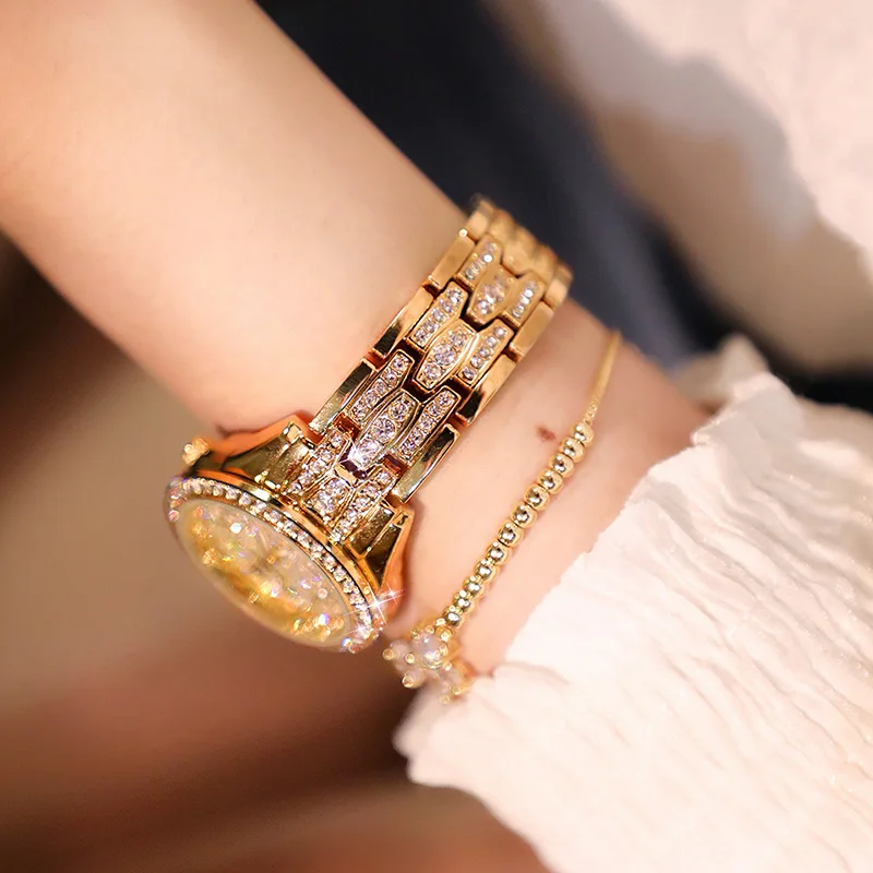 Часы наручные женские кварцевые со стразами роскошные брендовые элегантные с