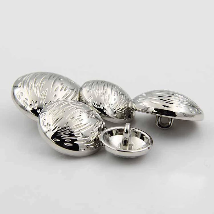 10 шт./лот металлические круглые пуговицы в полоску декоративные виде грибов для