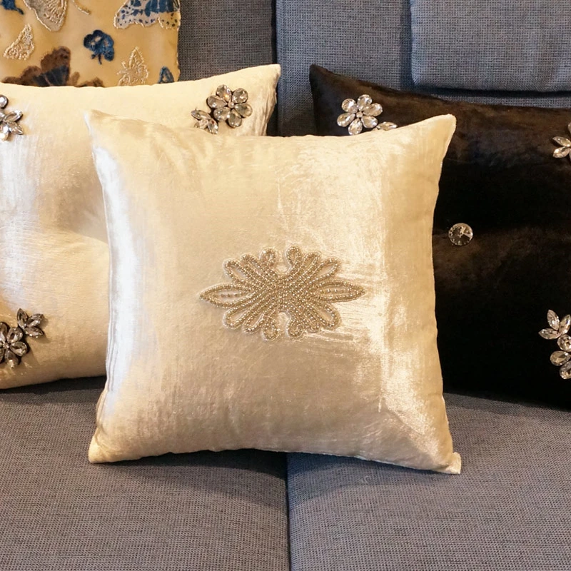 

Роскошная Алмазная Подушка, простые Чехлы для подушек, диванная поясничная подушка для гостиной, новые аксессуары для украшения дома и свад...