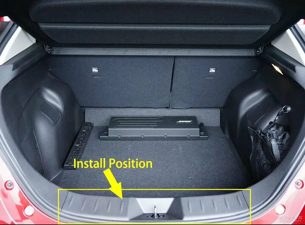 

For Nissan Leaf 2018-2021 Rear Inside Bumper Protection Guard Cover Trim Steel