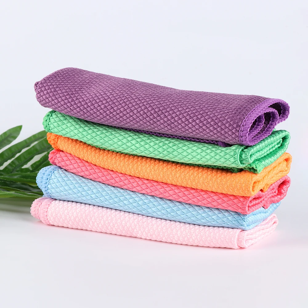 Бытовая стеклянная ткань для чистки окон абсорбент кухни тряпочка мытья посуды