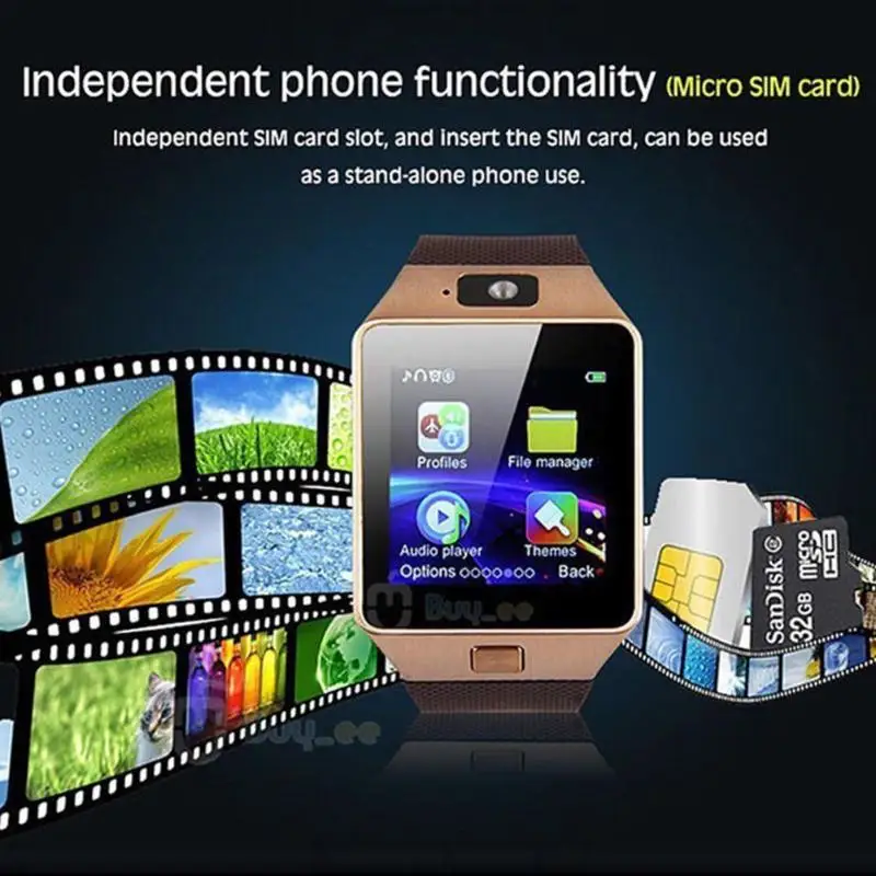 Новый DZ09m умные часы с сенсорным экраном камерой Bluetooth SIM карты вызова Smartwatch для Ios