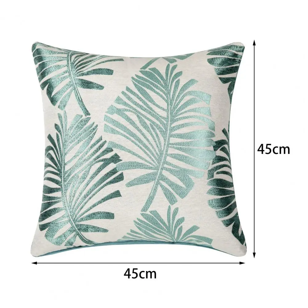 

2021 Pillow Case Skin-friendly Plant Pattern Polyester Decorative Sofa Cushion Cover for Home Party Throw Pillow Cushion Cover