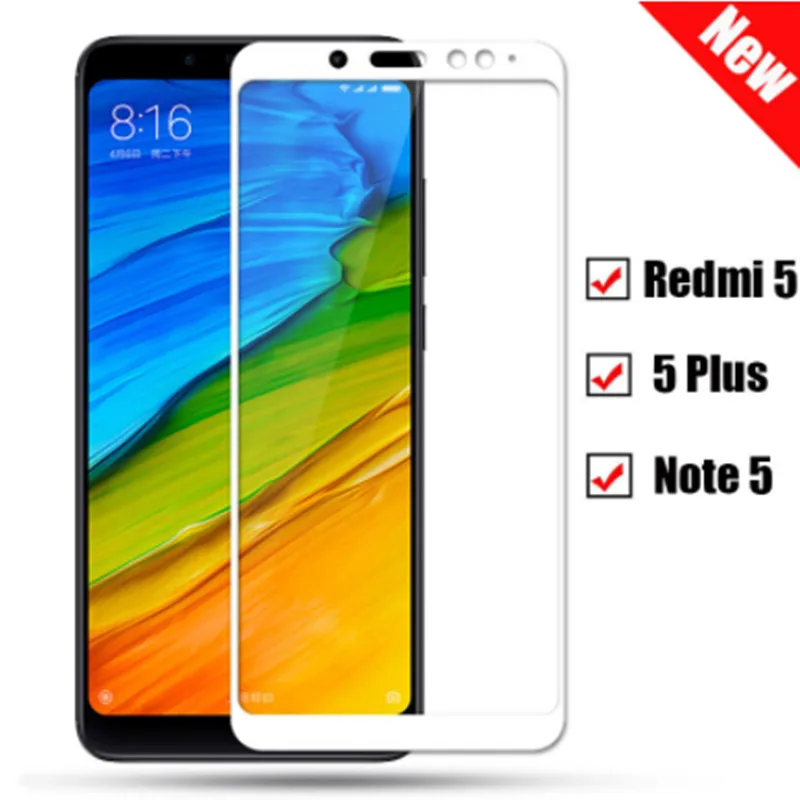 Для Redmi Note 5 xiomi redmi plus закаленное стекло полное покрытие Защитная пленка для
