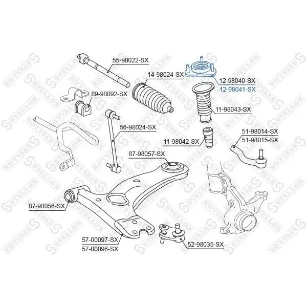 Опора амортизатора переднего Toyota Corolla CDE120/ZZE12# 02 STE|Детали амортизаторов| |