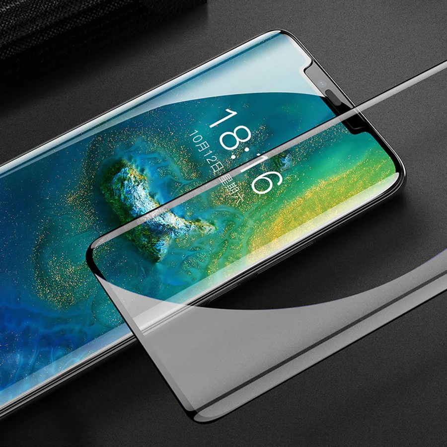 3D закаленное стекло с изогнутыми краями для LG G7 ThinQ V30 V40 полное покрытие