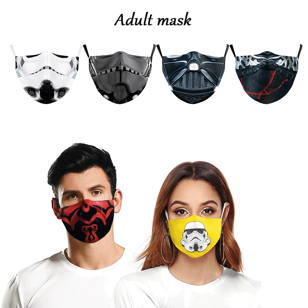 3D с 5 ти слойным фильтр взрослая Мода Защитная маска против пыли из дышащего