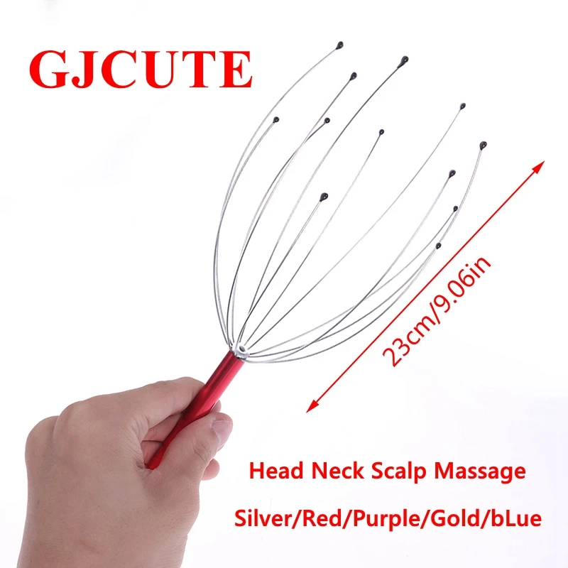 

1PC Portable Head Neck Scalp Massage Massage Octopus neck Massage Equipment Stress Relax 23cm//9.06in mini Massage Tools