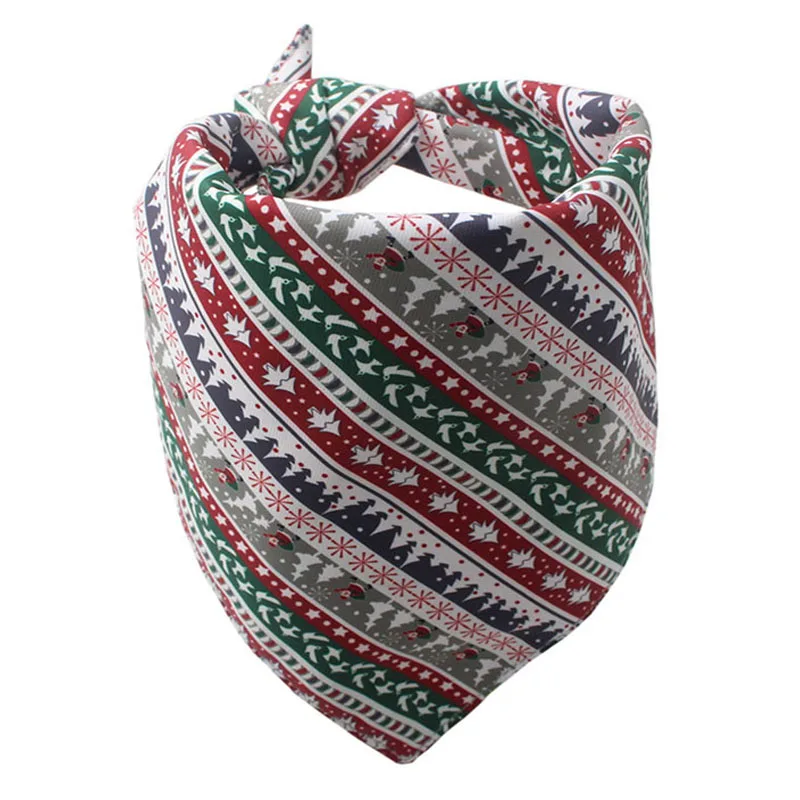Рождественские банданы для собак треугольная ткань маленьких средних и больших