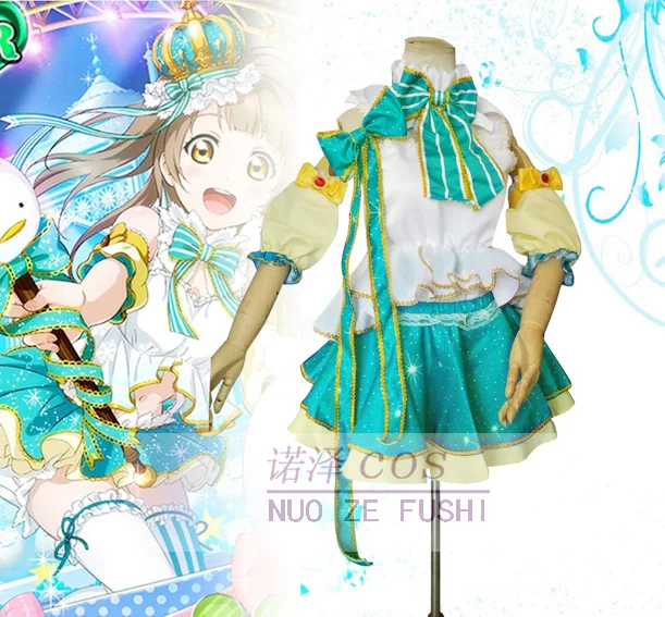 LoveLive! Love Live Minami Kotori платья снежинки униформа наряд Аниме косплей костюмы Хэллоуин