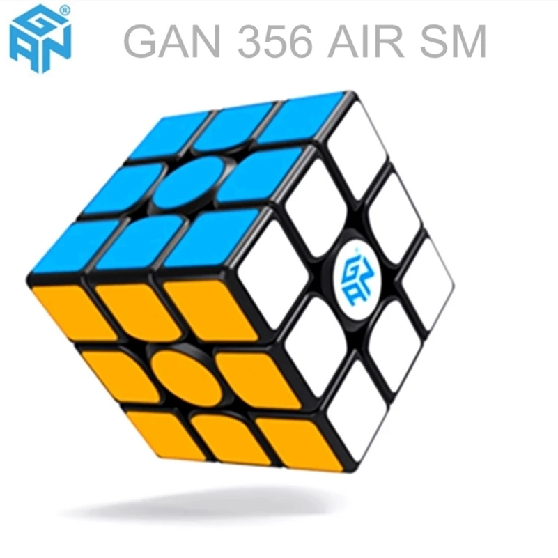 GAN 356 AIR SM Cubo magnético 3x3x3 Cubo mágico Cubo de rompecabezas profesional 3x3x3 Cubo magnético GAN 356 Cubo de velocidad GAN356 cubo de aire sm GAN 356 AIR SM 3x3x3 Magnetic cube