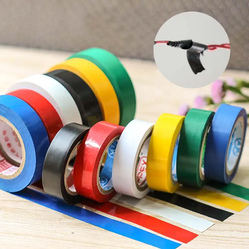 

1PC Fashion Electrical Tape Insulation Adhesive Tape Waterproof PVC 16mm*10m High-temperature Insulation Flame Retardant Tape