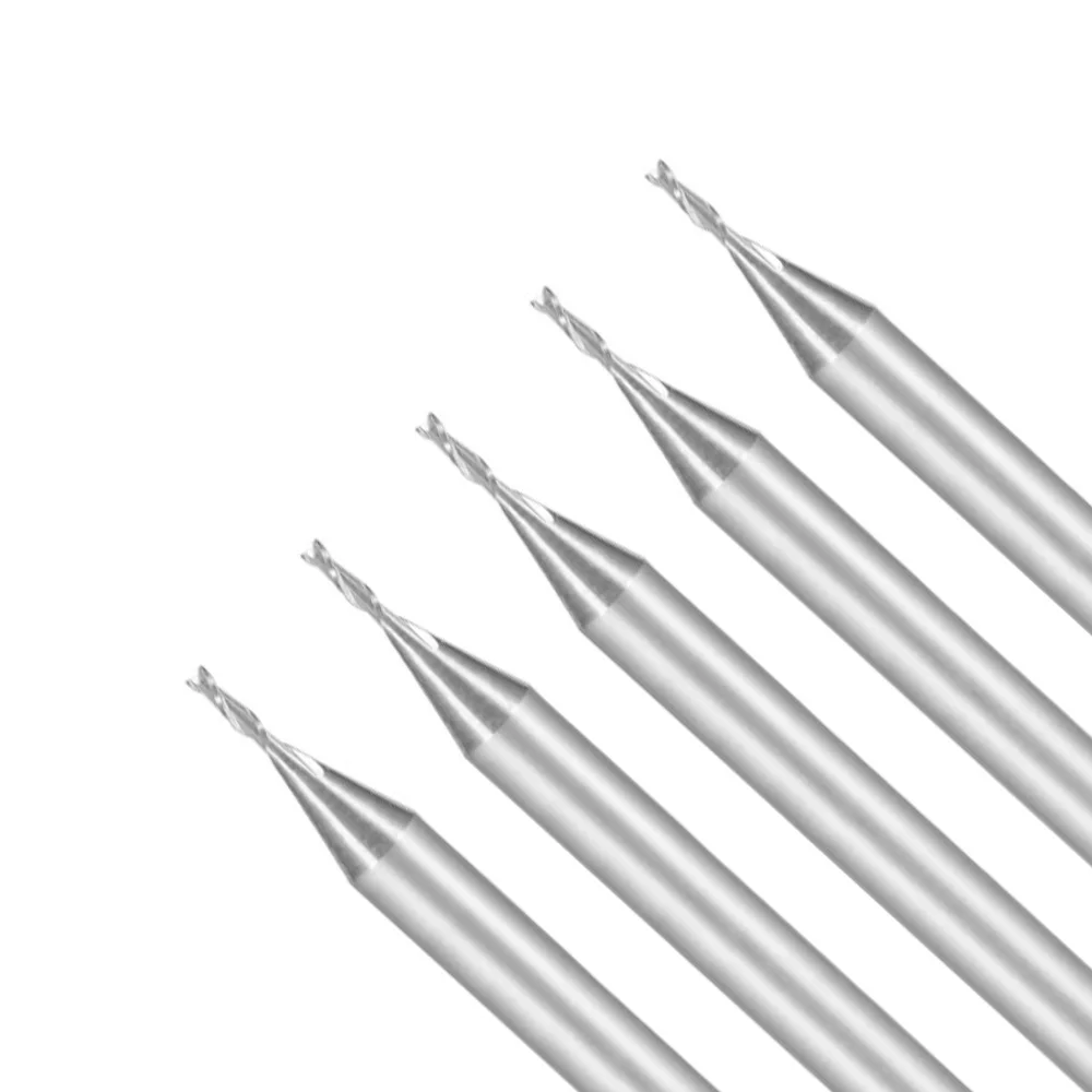 

1/8\" shank End Mill 0.8mm x 3mm Carbide CNC milling cutter bit 2 edges