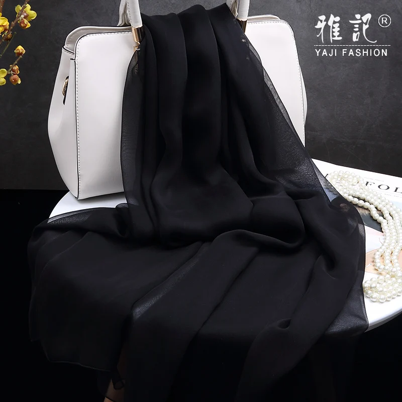 Женский шарф из чистого натурального шелка 100% шелковый женский роскошный