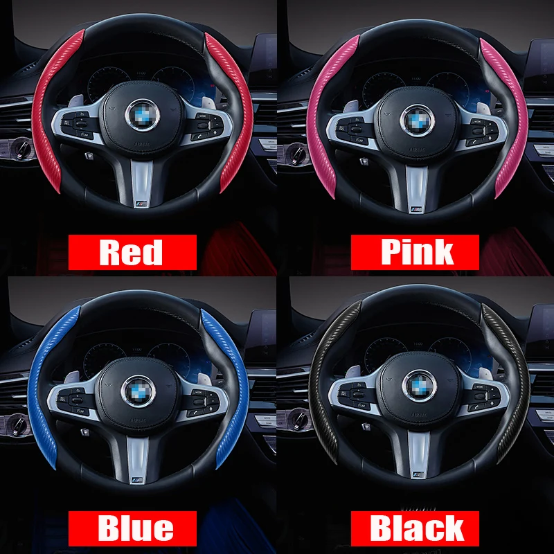 

Car Styling Carbon Fiber Pattern Car Steering Wheel Cover Hollow Pattern Skidproof For X3 11-17 Modification Accessories