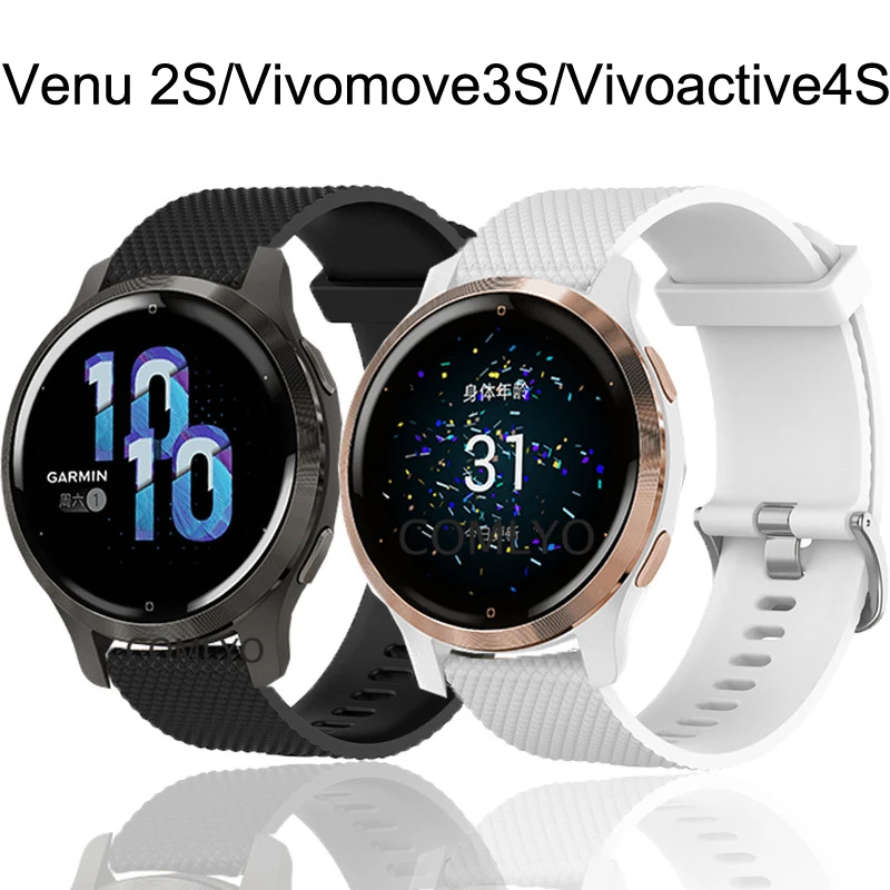 

Спортивный силиконовый ремешок для смарт-часов Garmin CAME 2S, ремешок для смарт-часов Garmin Vivoactive4S /vivomove3S, сменный ремешок для браслета