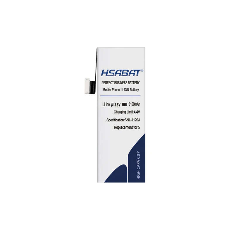 for 5 3150mAh HSABAT аккумулятор высокой емкости для iphone 5 для iphone 5S 5C 6 6S 7 Бесплатные инструменты+ наклейка - Цвет: for 5 3150mAh