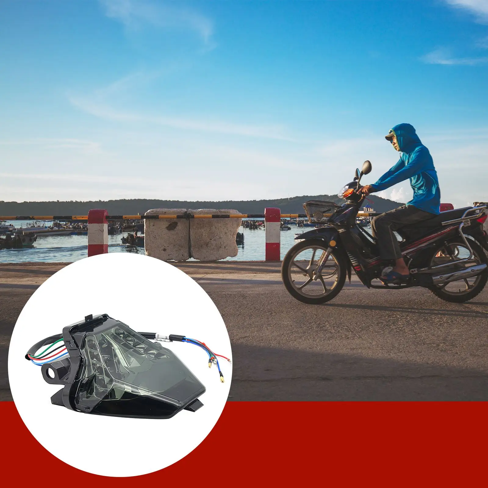 

Для YAMAHA R3 мотоцикл LED холодный красный Замена хвост лампы мотоцикла сигнал индикатор света задние лампы