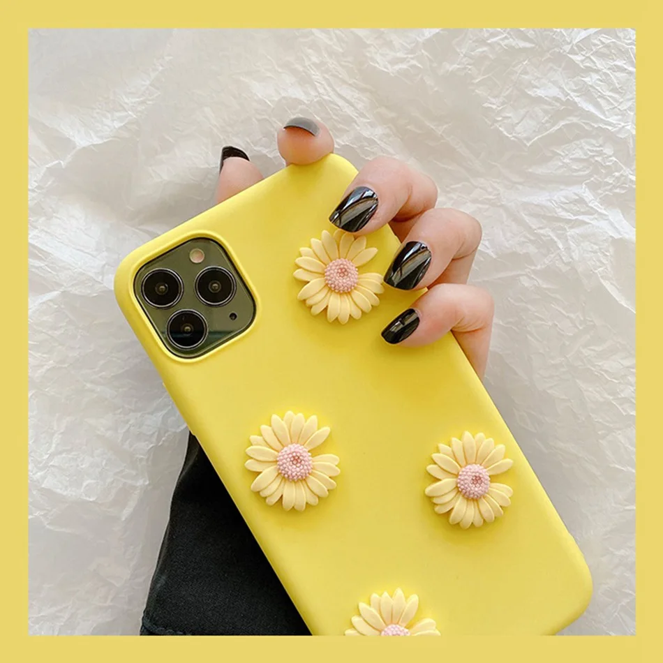 Чехол с подсолнухами Daisy для Samsung A51 A71 A41 A21 A01 модный DIY чехол Galaxy M30S M20 A750 M10 Мягкий