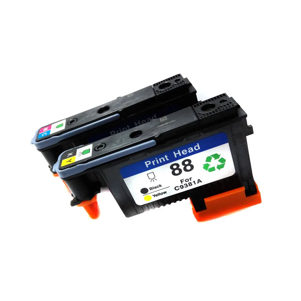 compatible For hp88 printhead(1BY+1MC) + ink cartridge(1BK+1C+1M+1Y) for C9381A C9382A K550 K5400 K8600 L7000 L7480 | Компьютеры и