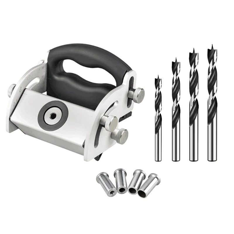 

Прочный косый локатор для отверстий, направляющая для сверления отверстий из алюминиевого сплава с регулировкой 0 °-90 ° M6/M8/M10/M12