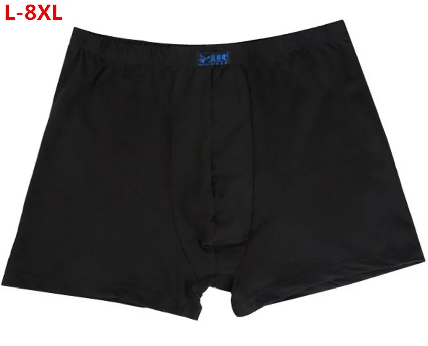 L-8XL! нижнее белье большого размера плюс из чистого хлопка удобные мужские хлопковые трусы боксеры с высокой талией дышащие(1-5 шт. на выбор
