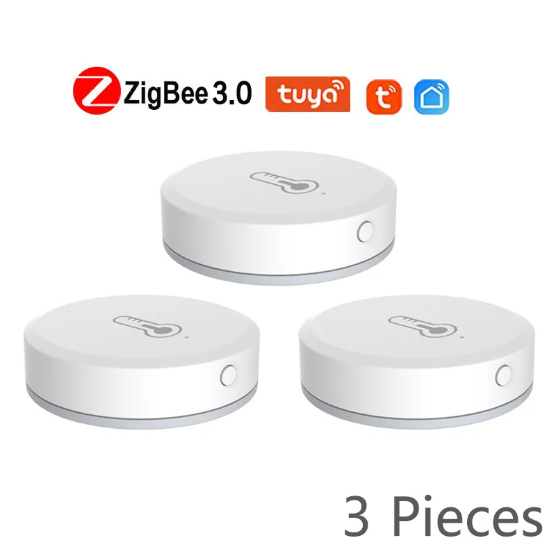 

ZigBee Смарт Температура влажности Сенсор с Tuya ZigBee Беспроводной хаб Аккумуляторный солнечные безопасности Smart Home приложение Tuya Управление