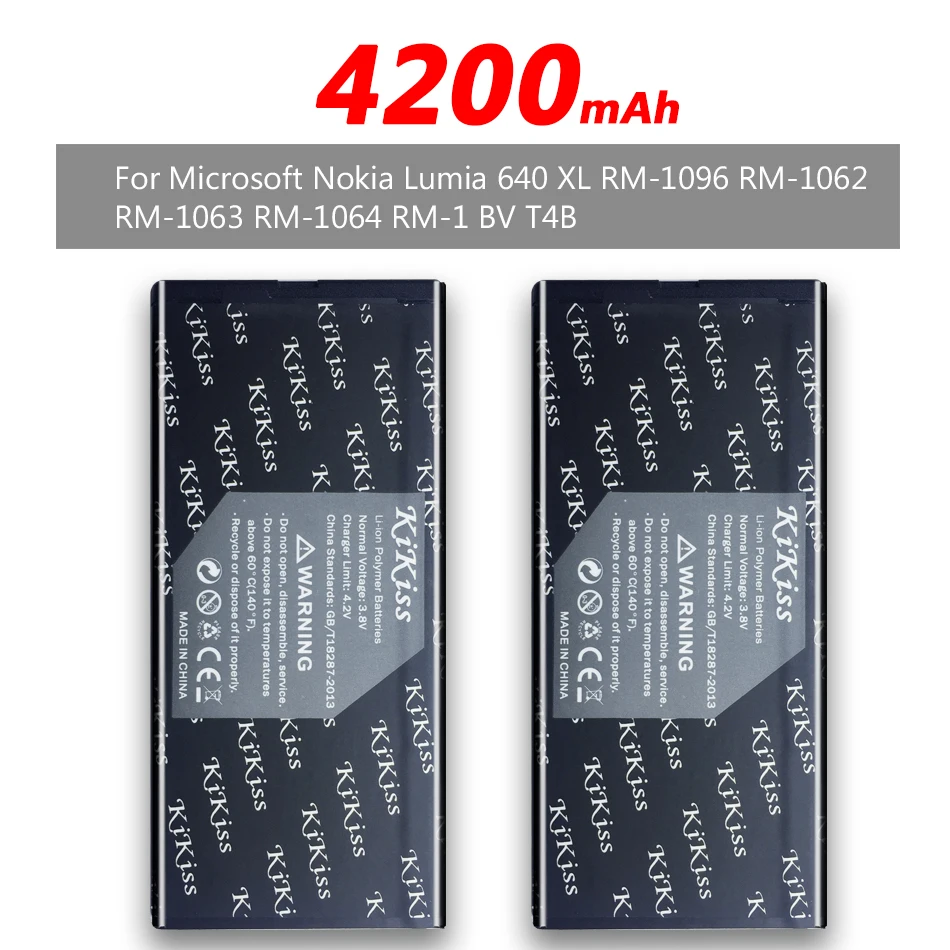 4200 мАч большой BV-T4B батареи для Nokia Lumia 640XL RM-1096 RM-1062 RM-1063 RM-1064 640 XL Трек NO. | Мобильные