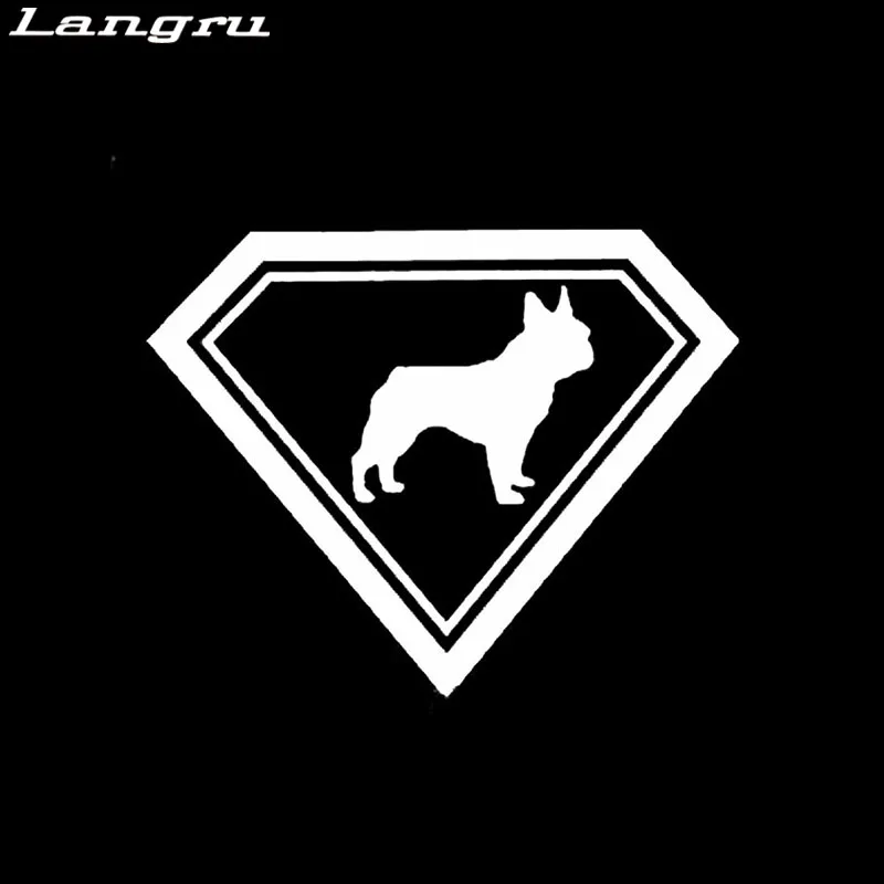 Langru Французский Бульдог Милые Забавные Животные автомобильные наклейки модные