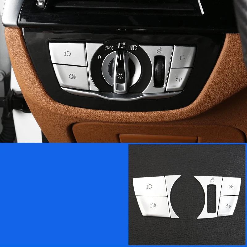 car headlight switch adjust button sticker trims for bmw 640i gt 6 series 6gt 2018 2019 2020 2021 2022 g32 accessories auto | Автомобили и