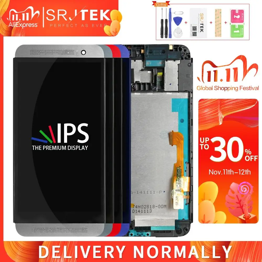 Srjtek экран для HTC One E8 ЖК дисплей сенсорный дигитайзер Сенсорное стекло + рамка в