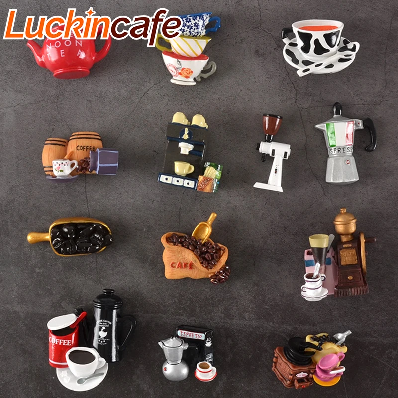 Креативная Магнитная адсорбирующая 3d паста для кофе в холодильнике железная