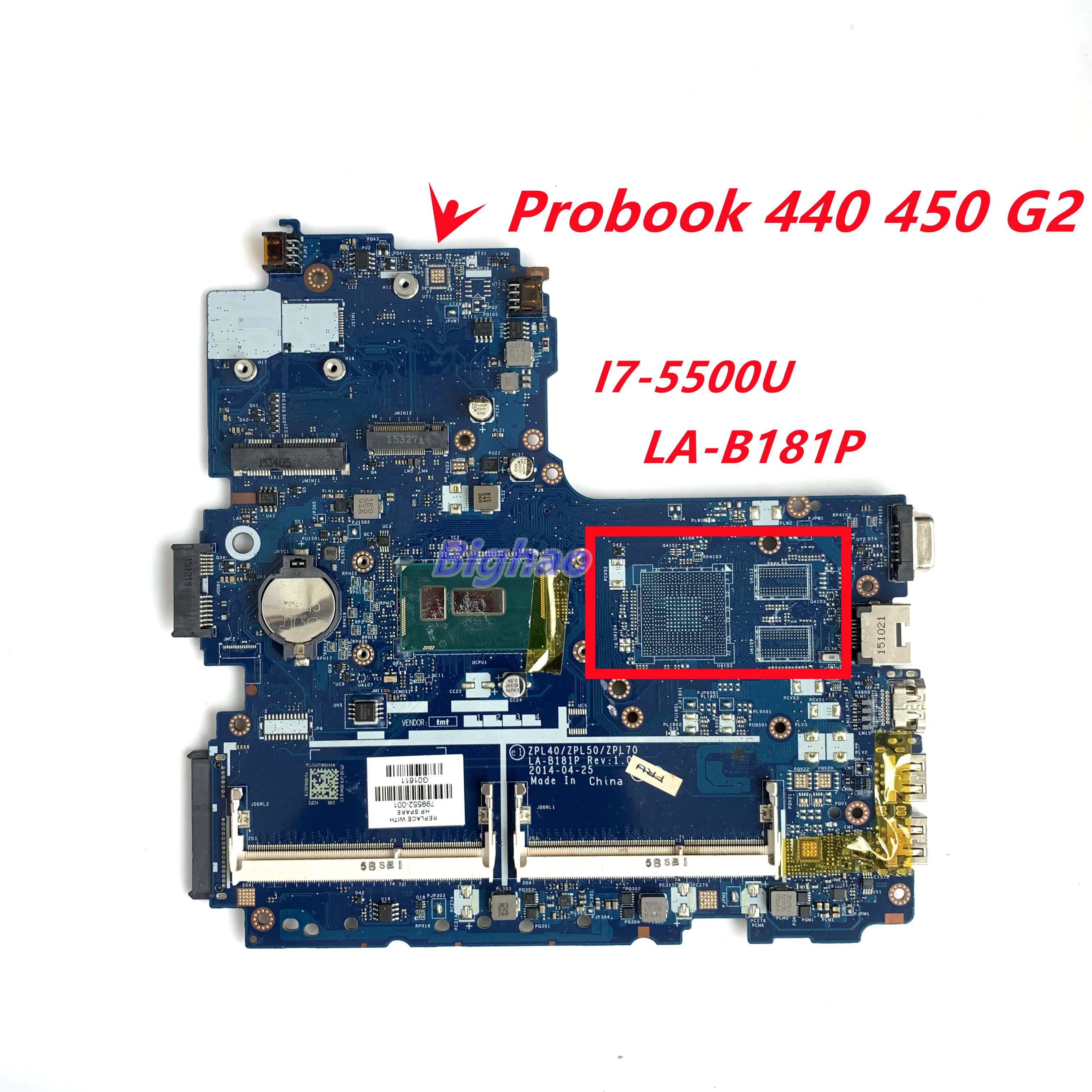 

Материнская плата для ноутбука HP Probook 798508 G2 798501 G2 501 G2 798508 G2