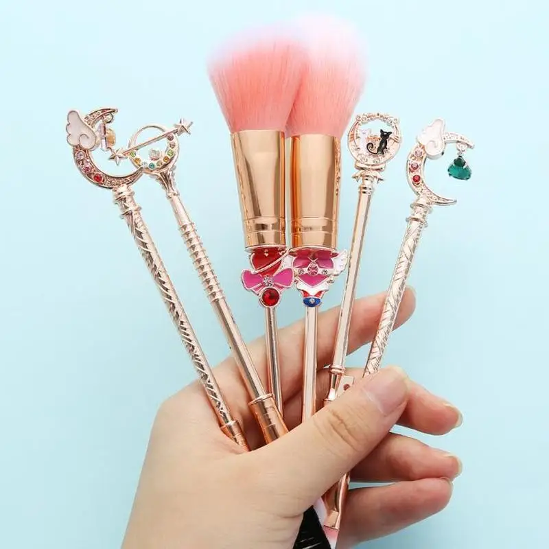 Мультяшный аниме Сейлор Мун Косметическая кисть Косплей конфеты реквизит