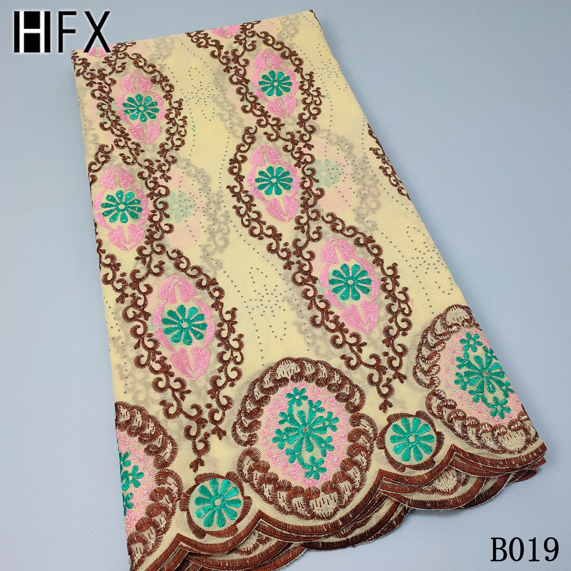 HFX Дубай высокое качество швейцарская вуаль кружева в Швейцарии хлопок